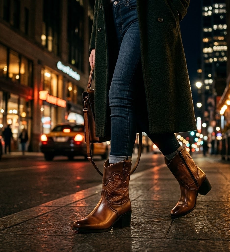 Bota Wood · Versátil y atemporal, color camel