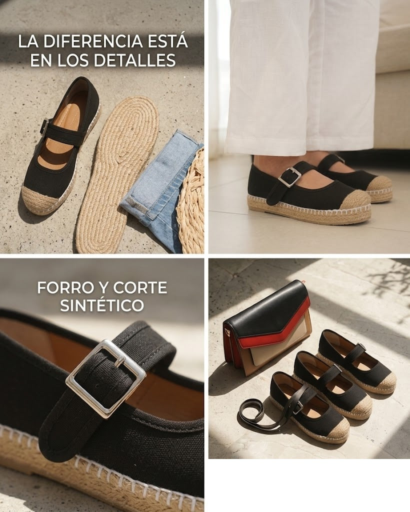 Alpargata, Calzado hecho con material sintético, calza en su punto, manejamos sólo números enteros