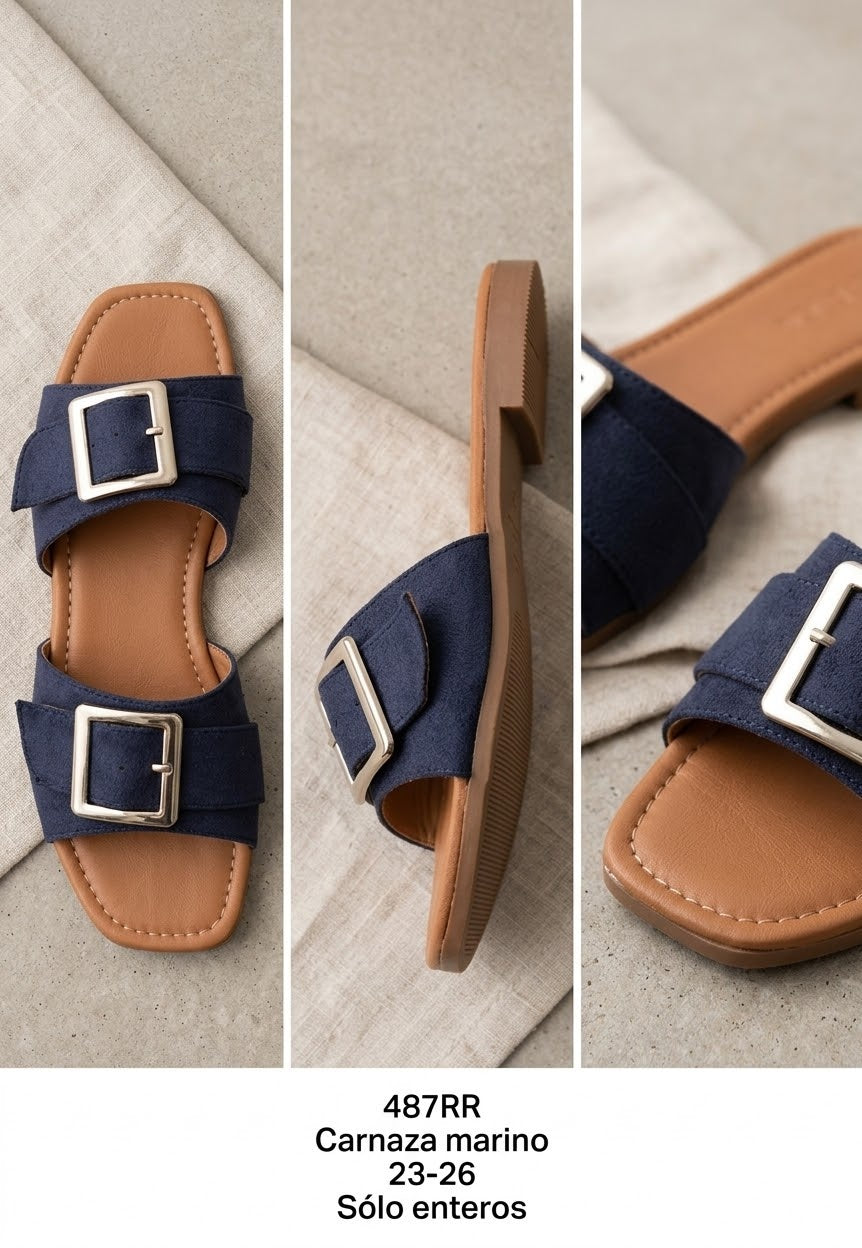 Sandalia, Calzado hecho con material sintético, calza en su punto, manejamos sólo números enteros