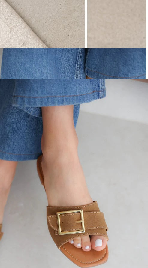 Sandalia, Calzado hecho con material sintético, calza en su punto, manejamos sólo números enteros