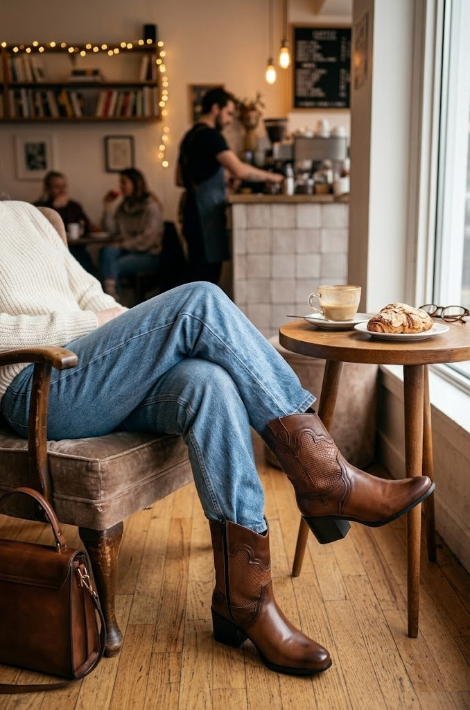 Bota Wood · Versátil y atemporal, color camel
