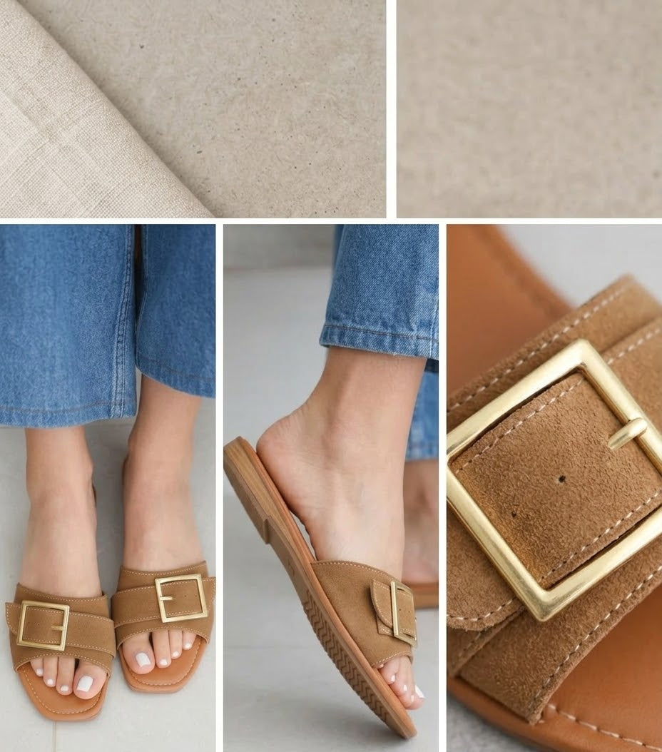 Sandalia, Calzado hecho con material sintético, calza en su punto, manejamos sólo números enteros