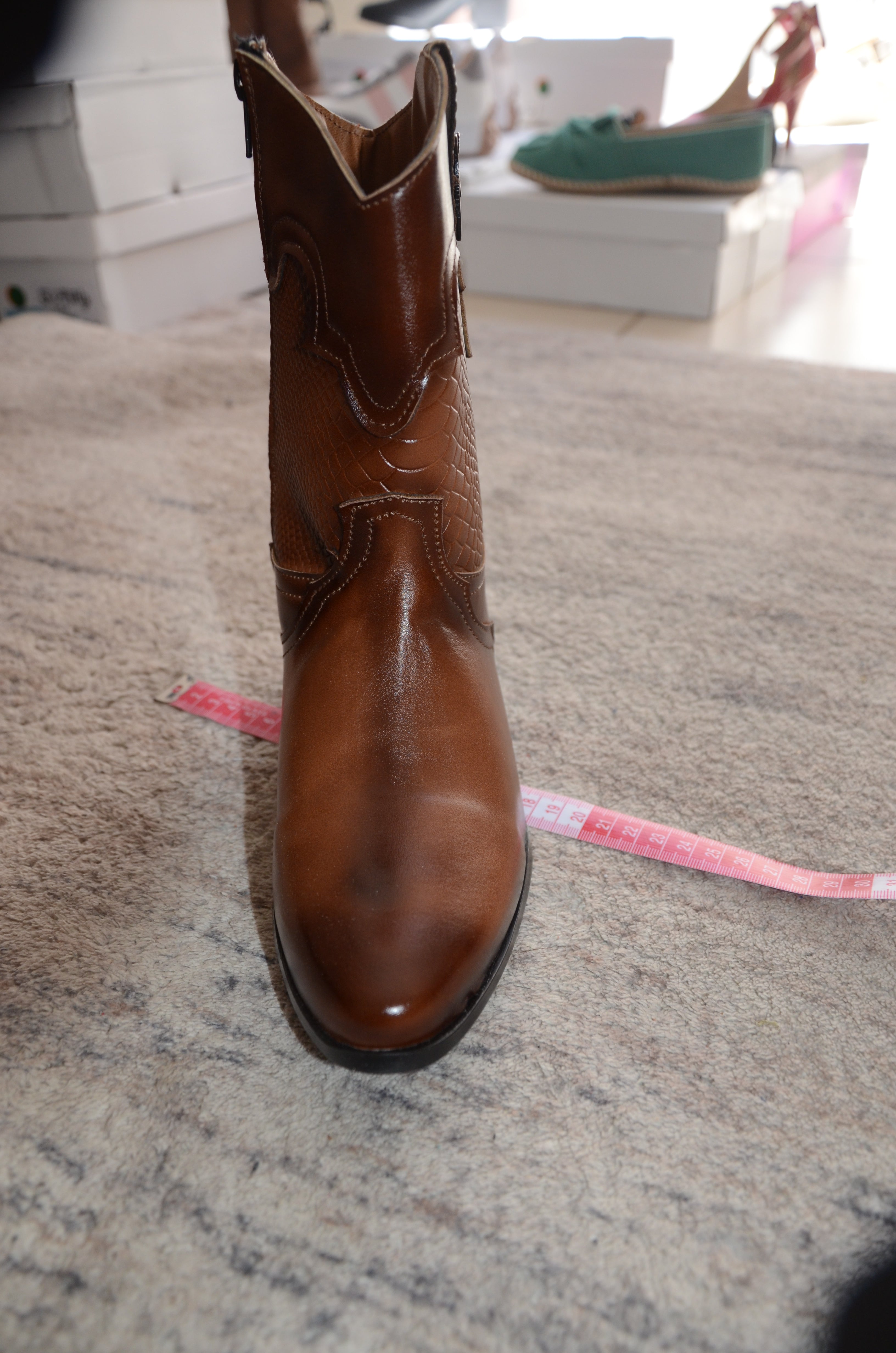 Bota Wood · Versátil y atemporal, color camel
