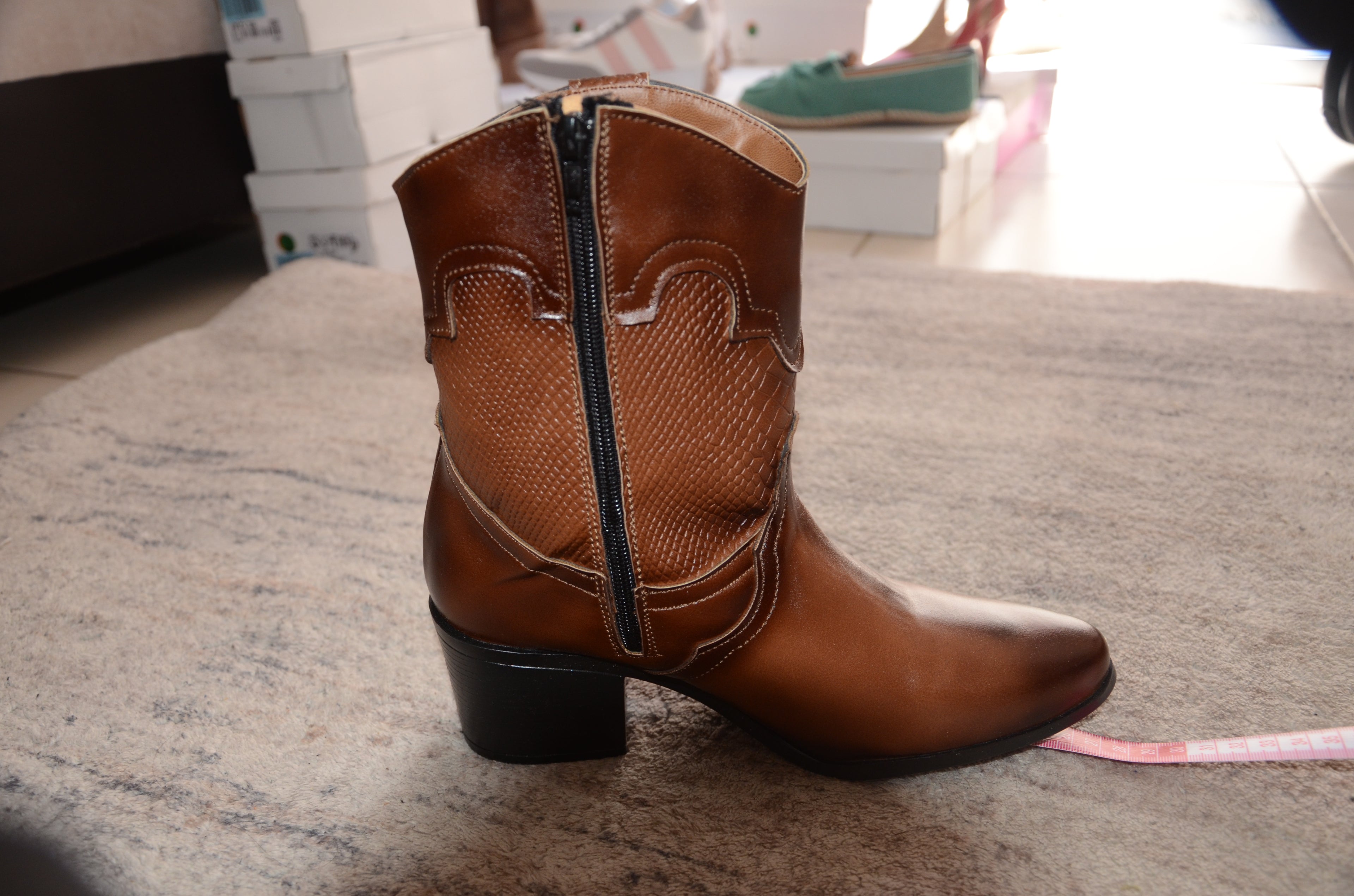 Bota Wood · Versátil y atemporal, color camel